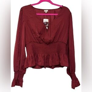 Self E by self-esteem satin top Junior XL